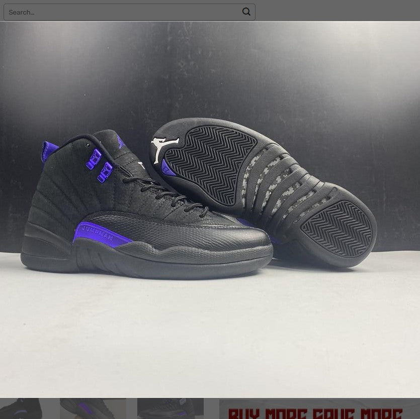 Air Jordan 12 Retro Black Dark Concord Shoes Sneakers