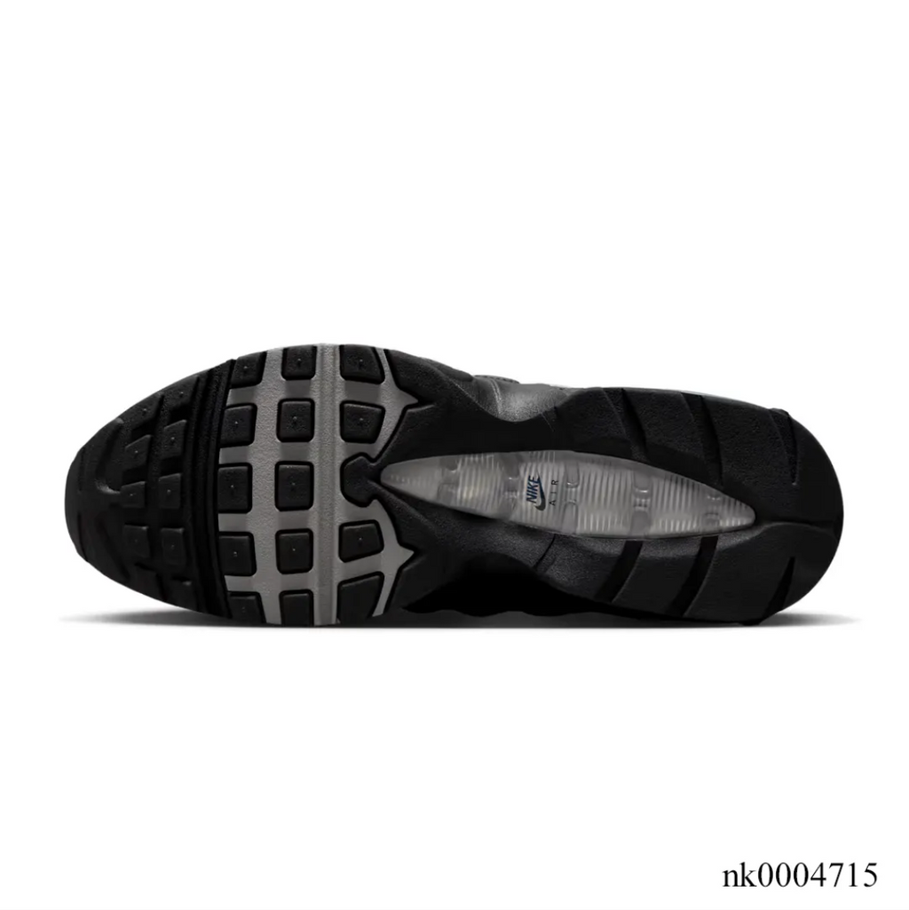 Air Max 95 Big Bubble Black Metallic Silver Shoes Sneakers