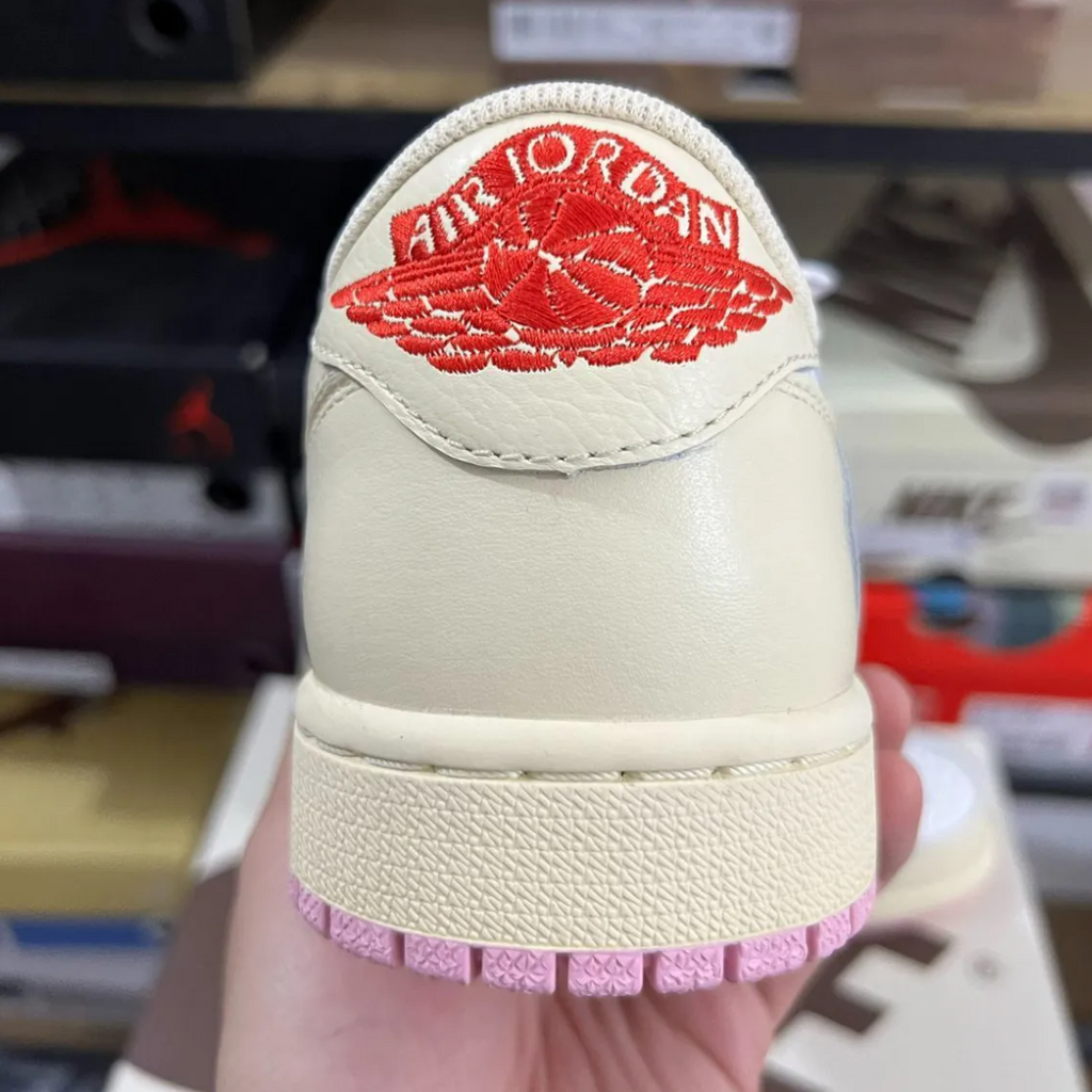 Travis Scott x Air Jordan 1 Low OG Sail Shy Pink Shoes Sneakers