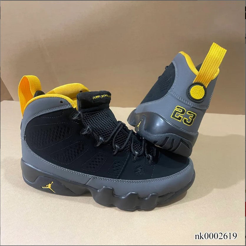 Air Jordan 9 Dark Charcoal University Gold Shoes Sneakers