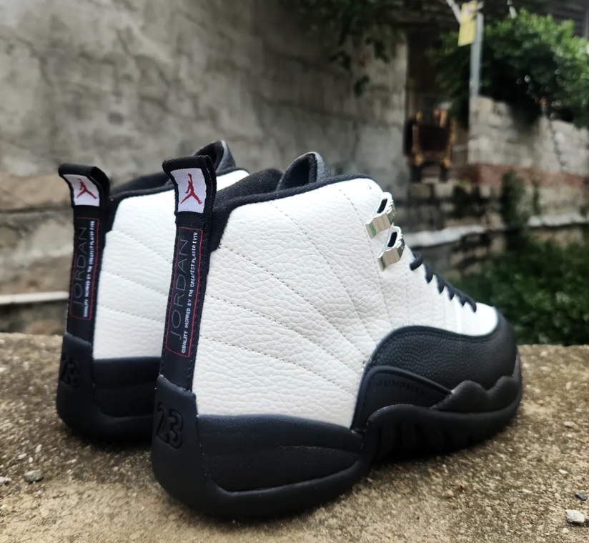 Air Jordan 12 Black Tongue Taxi Sample Shoes Sneakers