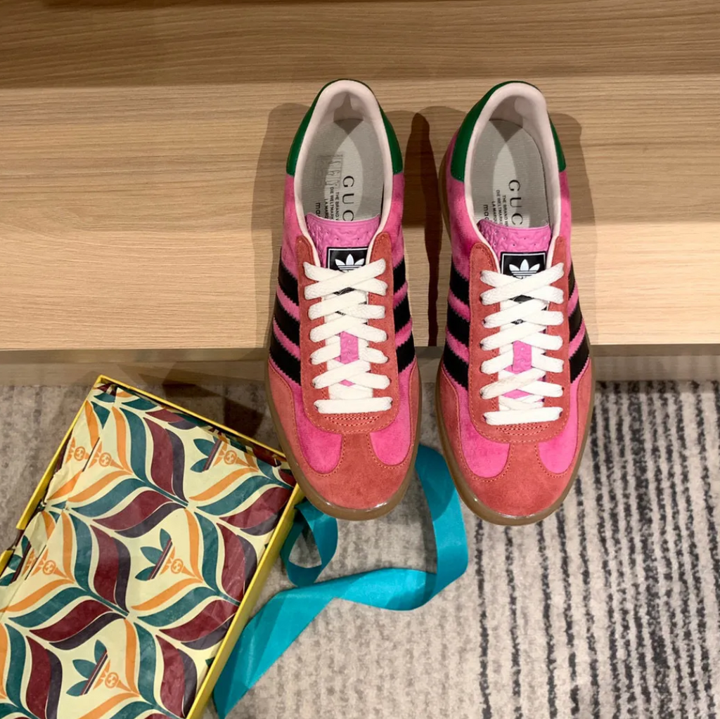 GG x AD Gazelle ‘Pink Rose’ Shoes Sneakers