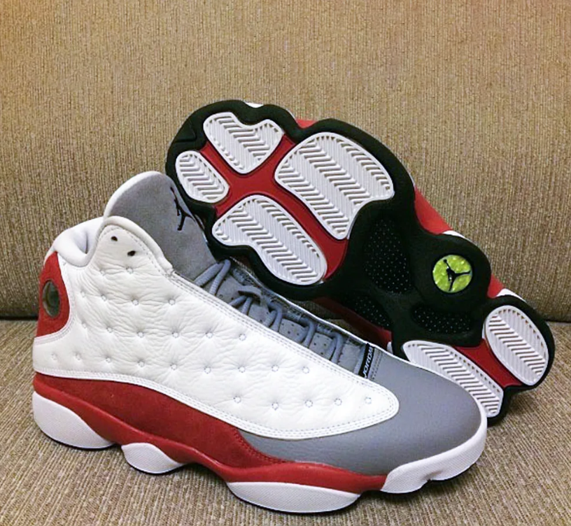 Air Jordan 13 Retro Grey Toe Shoes Sneakers