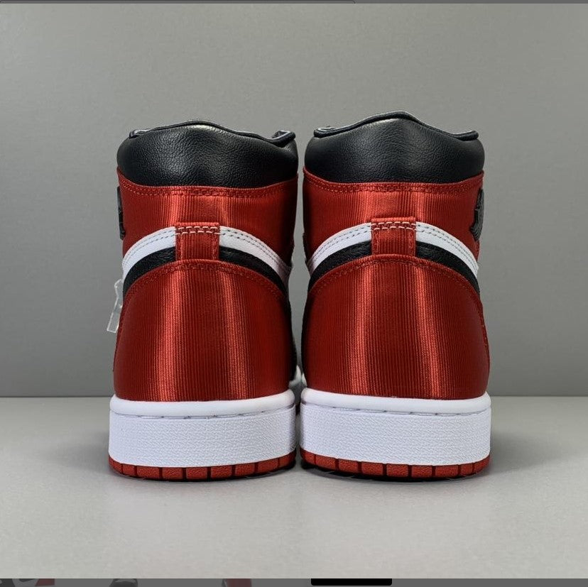 Air Jordan 1 Retro High Satin Black Toe (W) Shoes Sneakers