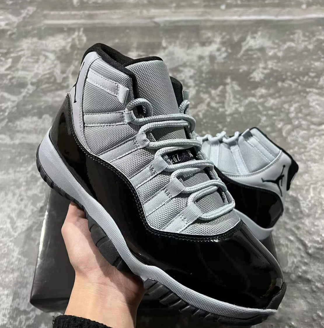 Air Jordan 11 Black Cool Grey Shoes Sneakers