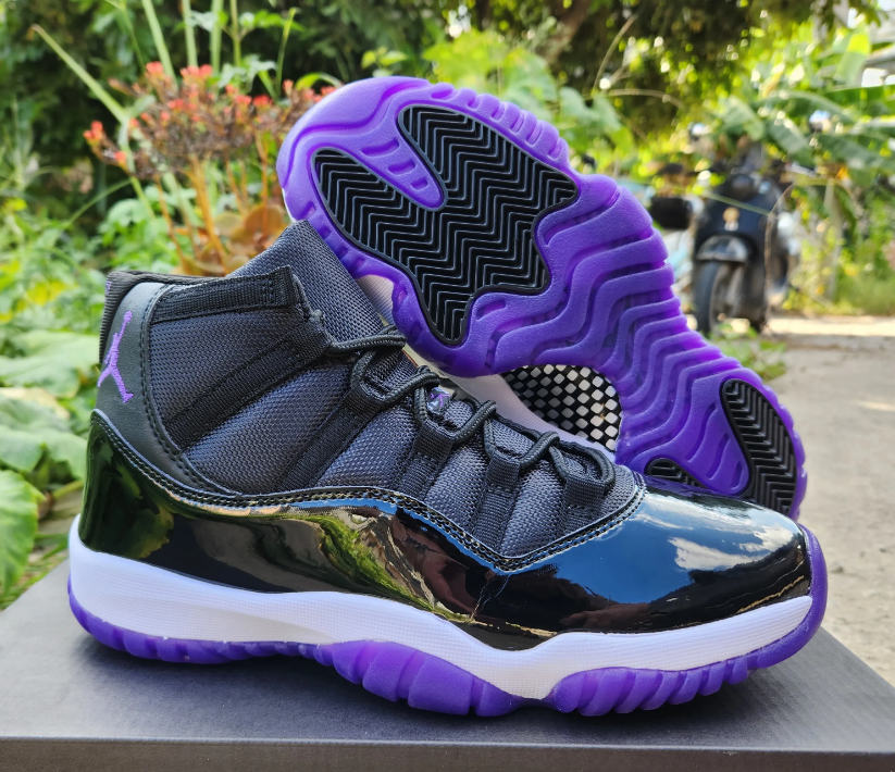 Air Jordan 11 Black Grape Shoes Sneakers