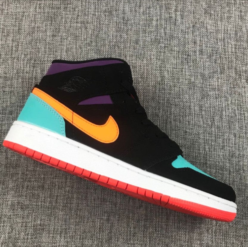 Air Jordan 1 Mid Multi-Color Shoes Sneakers