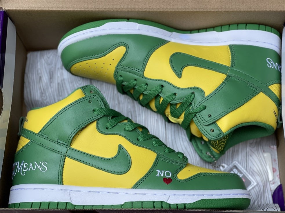 SB Dunk High Supreme By Any Means Brazil Shoes Sneakers