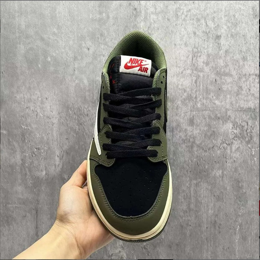 Travis Scott x AJ 1 Low OG Black Olive Shoes Sneakers