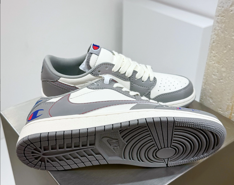 Air Jordan 1 Low x Travis Scott x Champion Shoes Sneakers