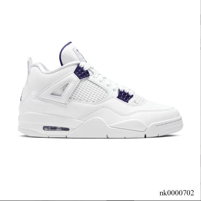 Air Jordan 4 Retro Metallic Purple Shoes Sneakers (Big Size Available)