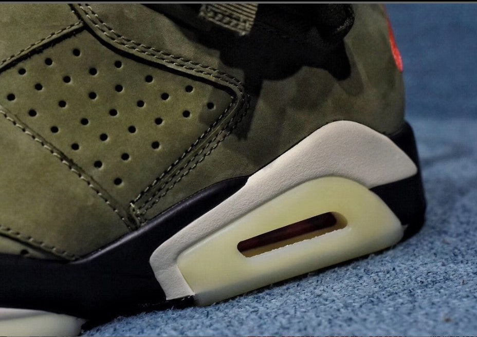 Travis Scott x AJ 6 Olive Shoes Sneakers
