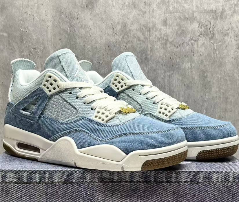 Air Jordan 4 Denim Worn Blue Shoes Sneakers