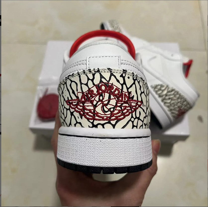 Air Jordan1 Phat Low Cement Grey Shoes Sneakers