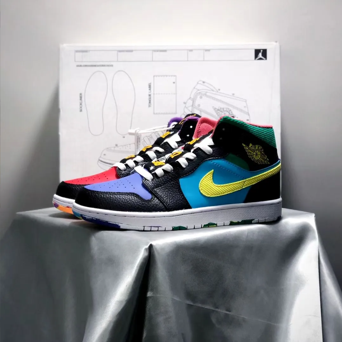 Air Jordan 1 Mid Six Championships Shoes Sneakers