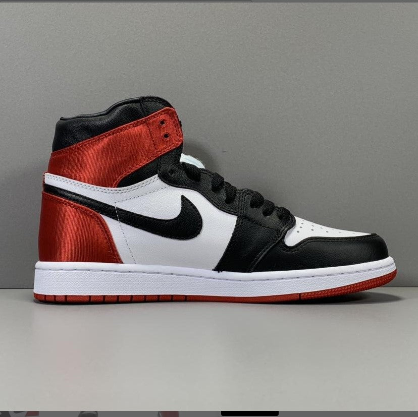 Air Jordan 1 Retro High Satin Black Toe (W) Shoes Sneakers