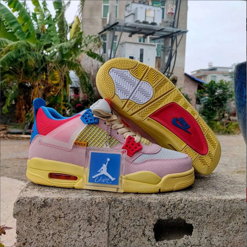 Air Jordan 4 x Union Guava Ice Shoes Sneakers