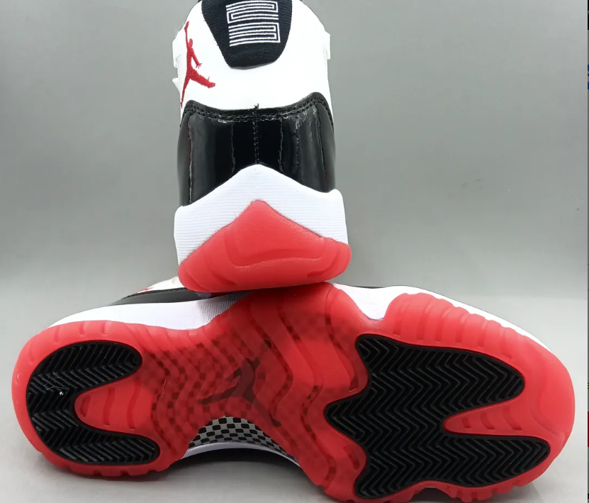 Air Jordan 11 Black White Red Shoes Sneaker
