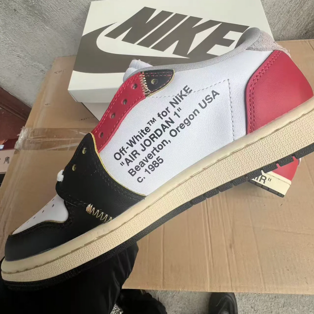 OW x Air Jordan 1 Low OG Goat Lows Shoes Sneakers