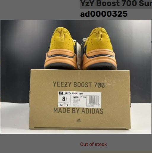 Yeezy Boost 700 Sun Yellow Shoes Sneakers