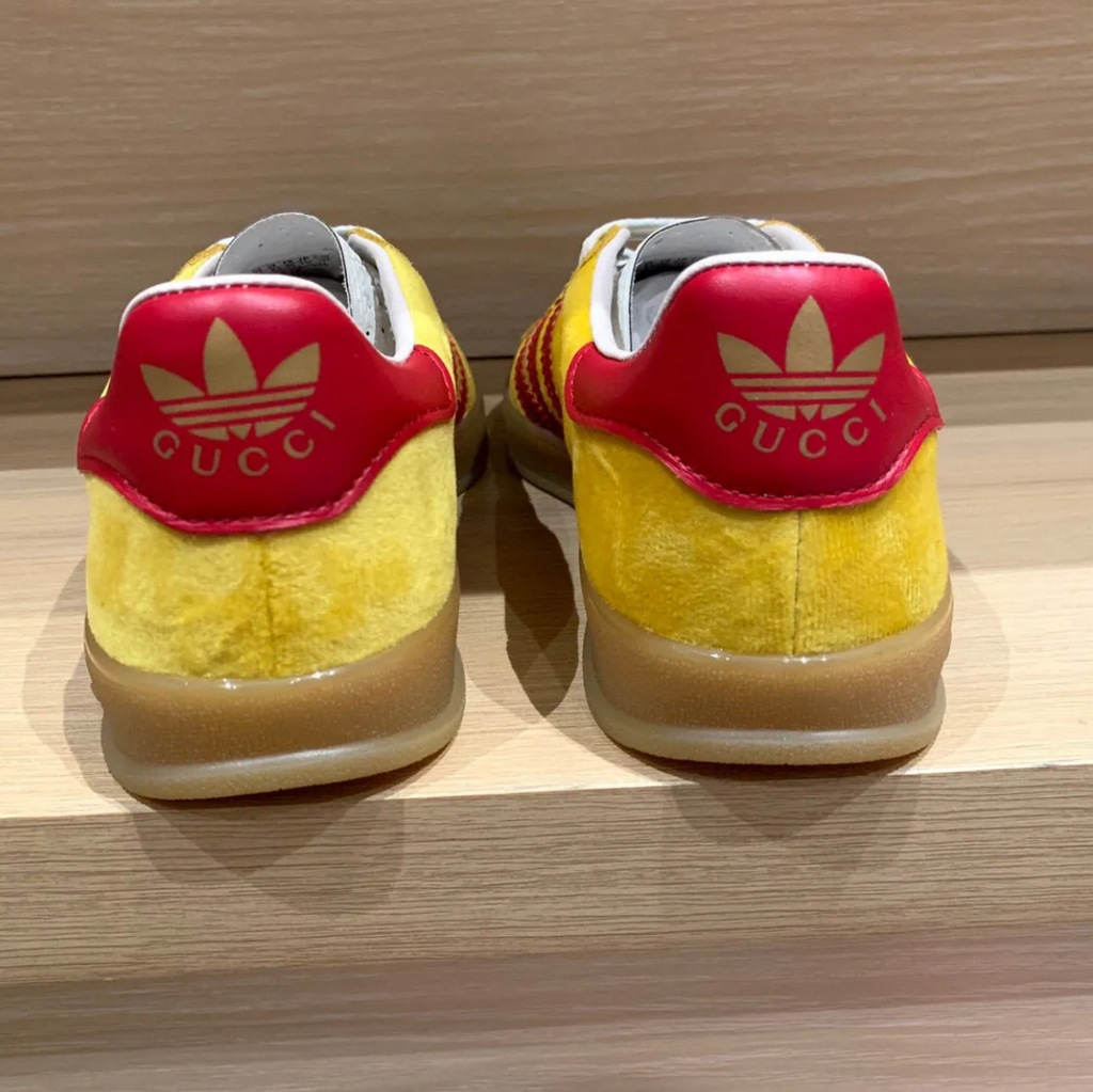 GG x AD Gazelle ‘Yellow Red’ Shoes Sneakers