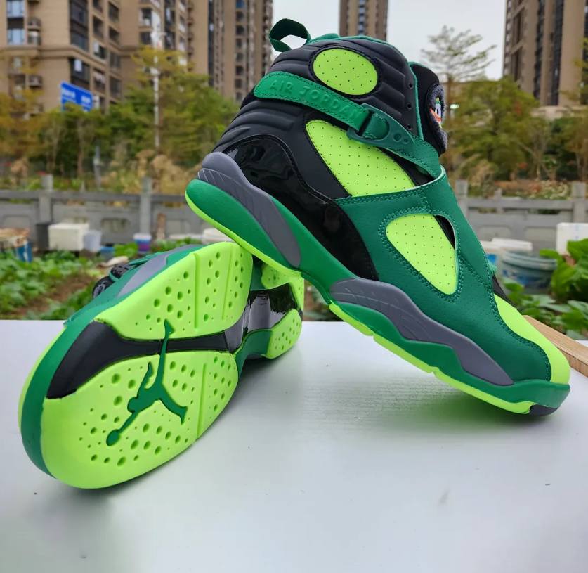 Air Jordan 8 Oregon PE Gorge Green Shoes Sneakers