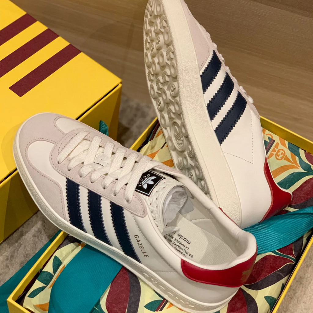 GG x AD Gazelle ‘White’ Shoes Sneakers