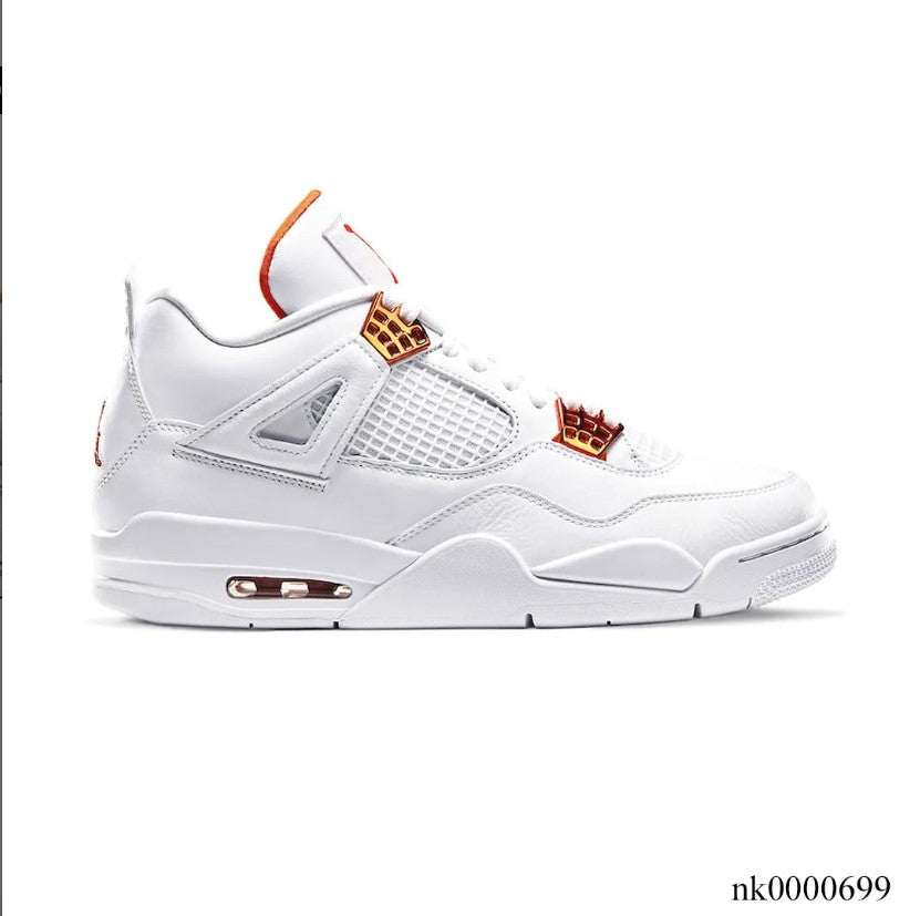 Air Jordan  4 Retro Metallic Orange Shoes Sneakers