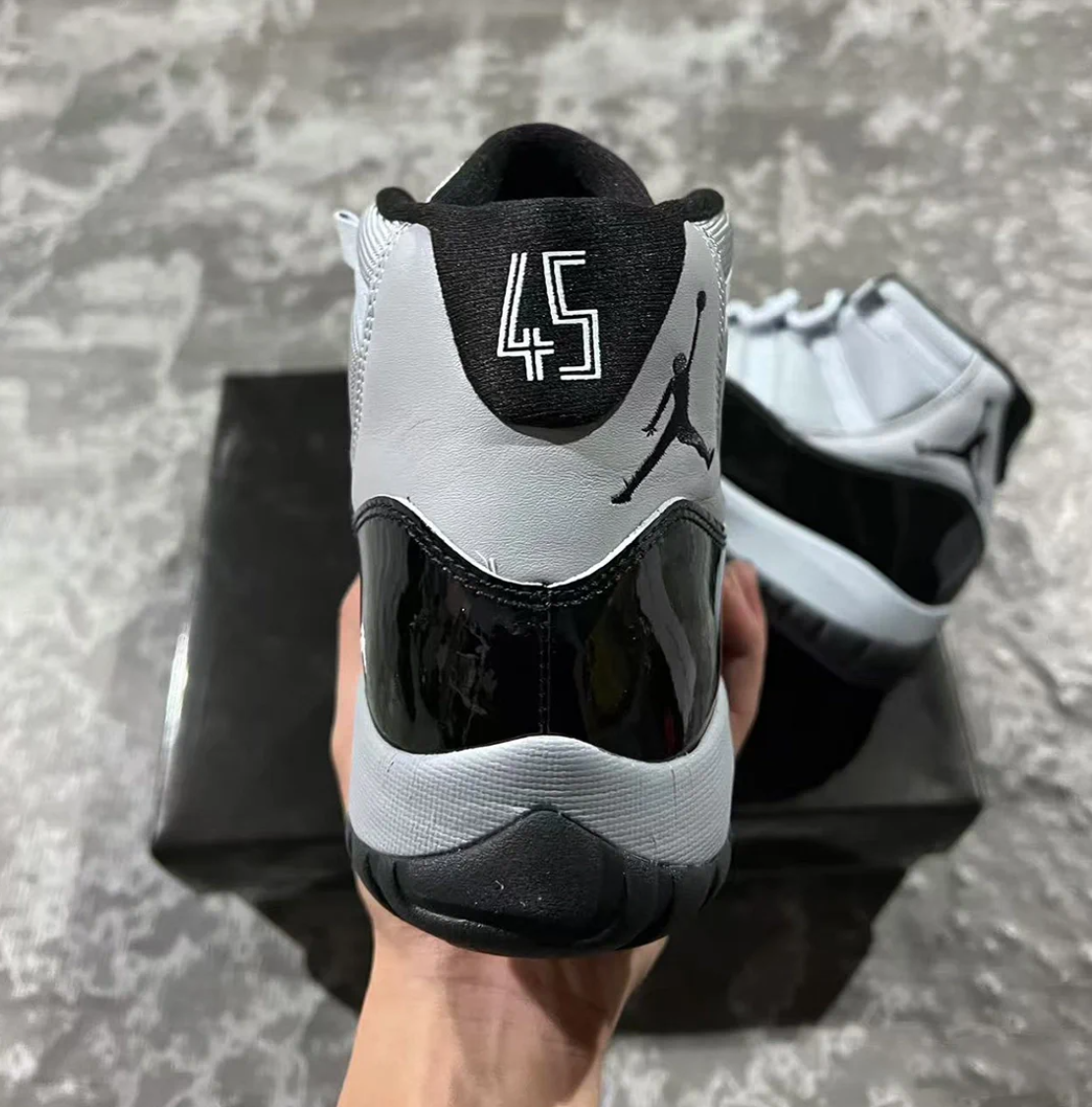 Air Jordan 11 Black Cool Grey Shoes Sneakers