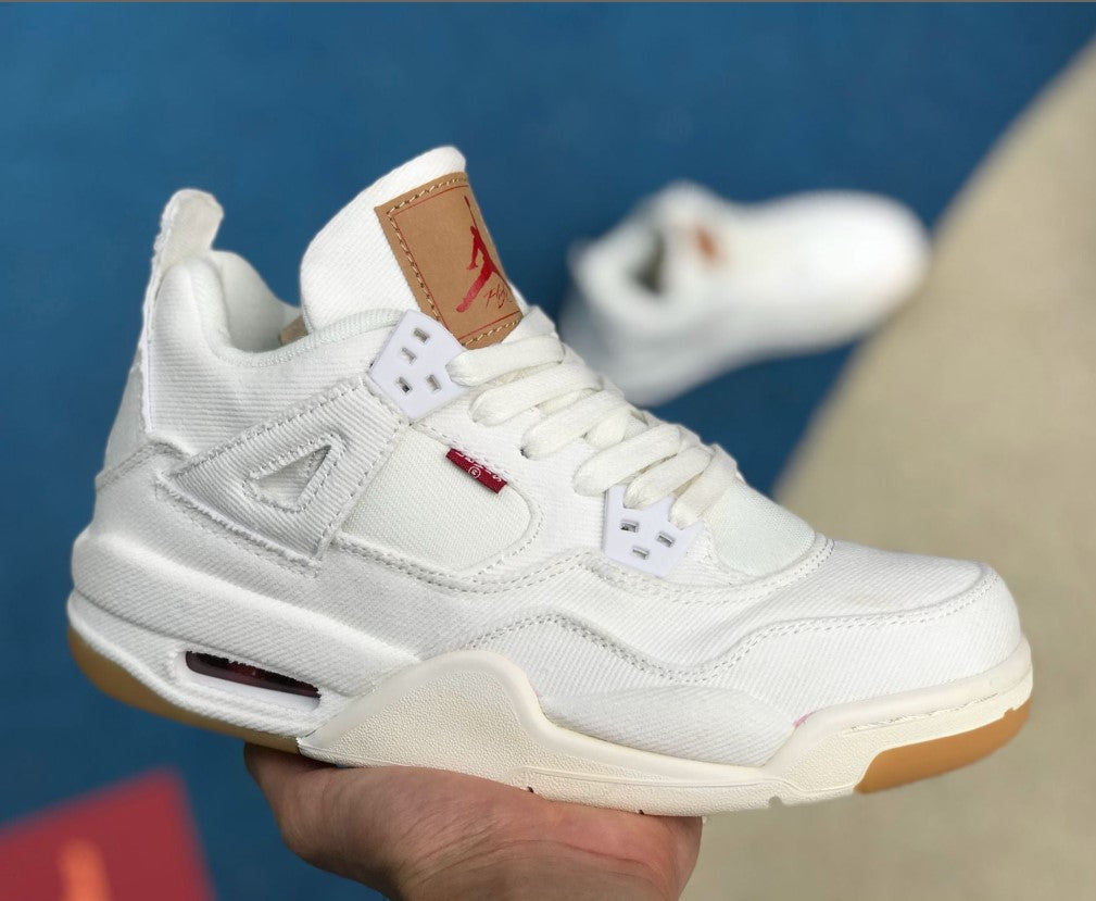 Air Jordan 4 Retro Levi’s White (Levi’s Tag) Shoes