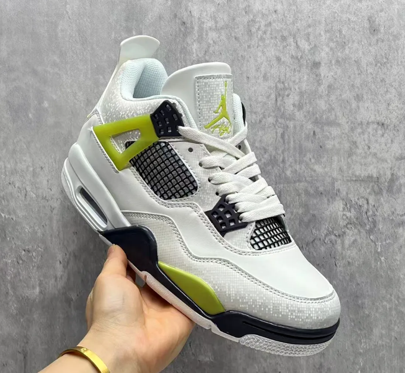 Air Jordan 4 Light Lemon Twist Shoes Sneakers