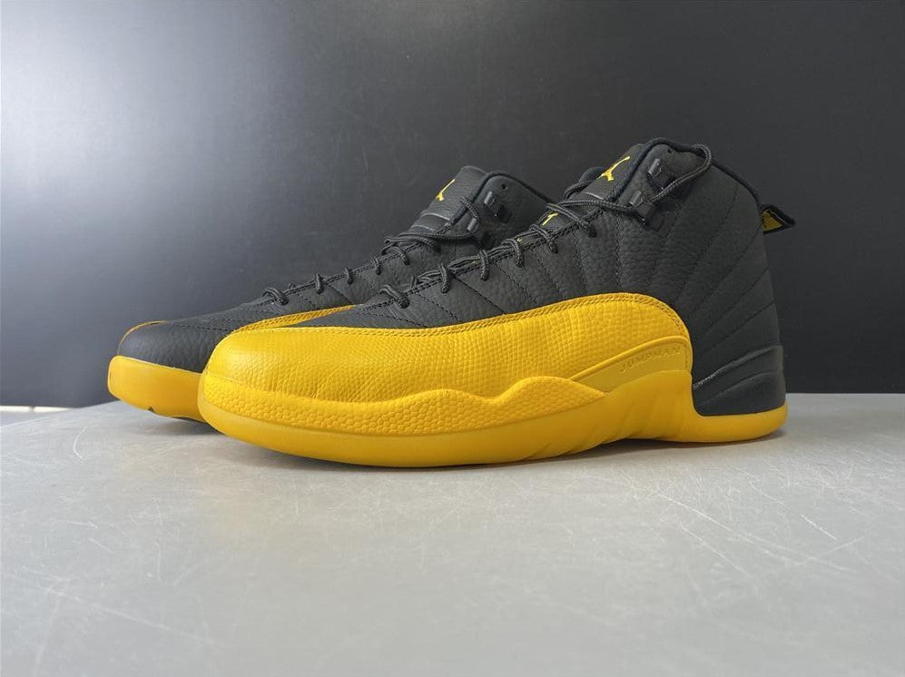 Air Jordan 12 Retro Black University Gold Shoes Sneakers
