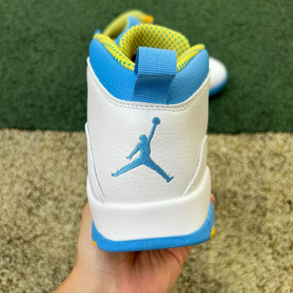 Air Jordan 10 Carolina Blue Yellow Shoes Sneakers