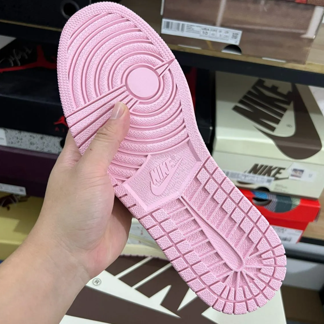 Travis Scott x Air Jordan 1 Low OG Sail Shy Pink Shoes Sneakers