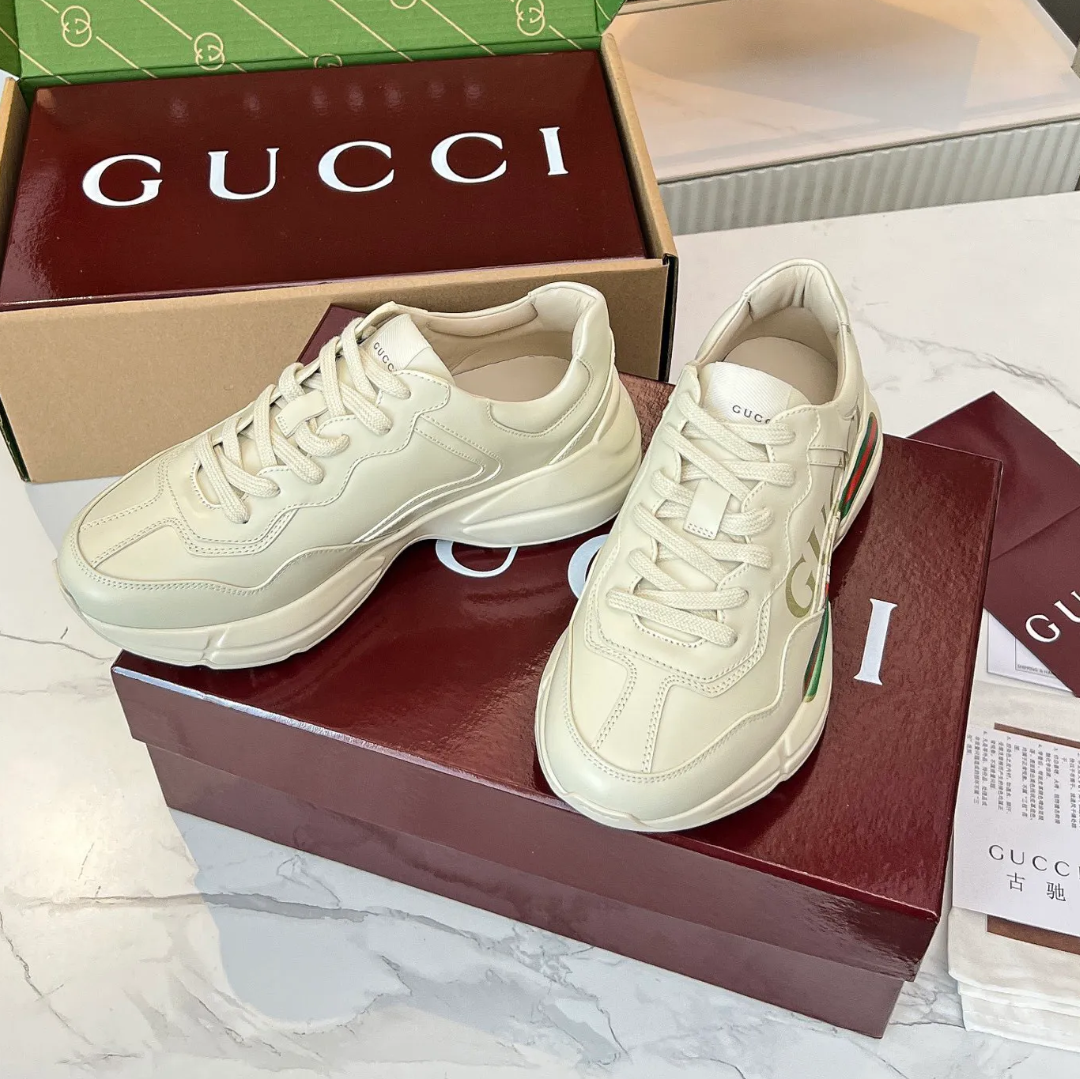GG Rhyton Canvas Logo Shoes Sneakers