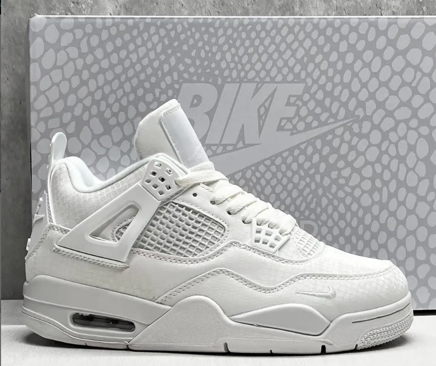 Nigel Sylvester x Air Jordan 4 White Mamba Shoes Sneakers