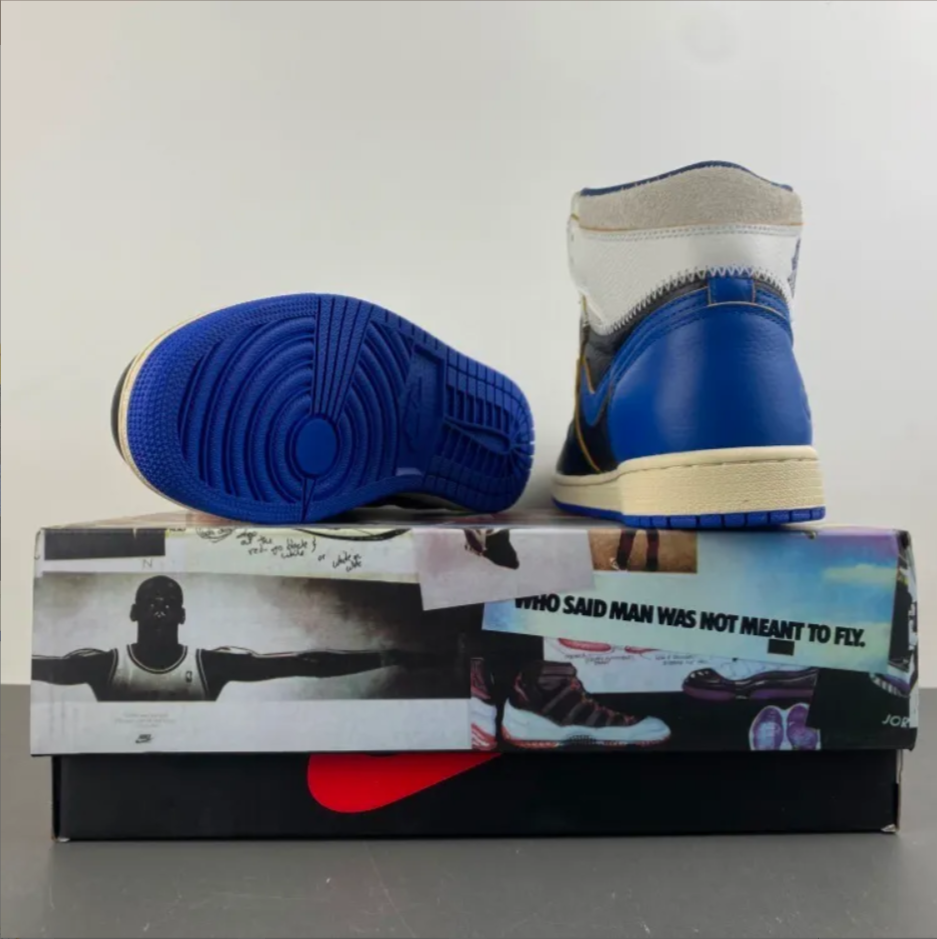 Fragment x Union LA x Air Jordan 1 High OG Sport Royal Shoes Sneakers