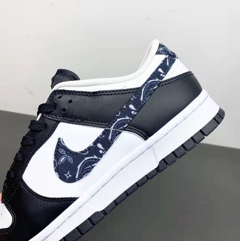 Dunk Low Black Paisley Shoes Sneakers
