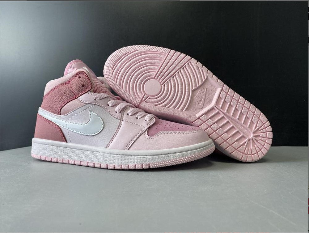 Air Jordan 1 Mid Digital Pink (W) Shoes Sneakers
