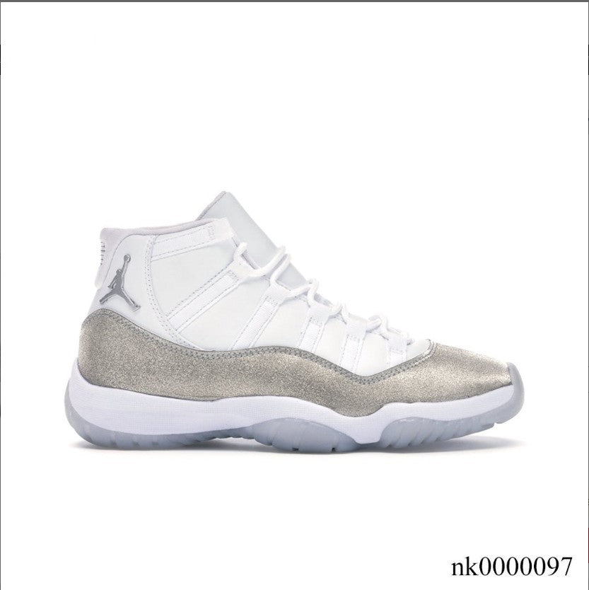 Air Jordan 11 Retro White Metallic Silver Shoes Sneakers