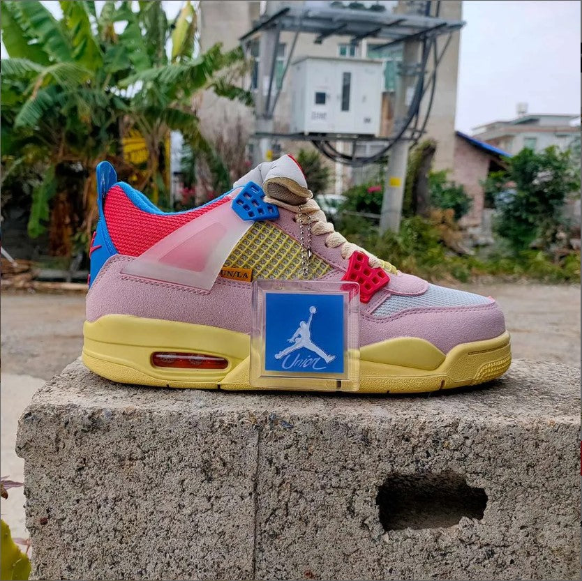 Air Jordan 4 x Union Guava Ice Shoes Sneakers