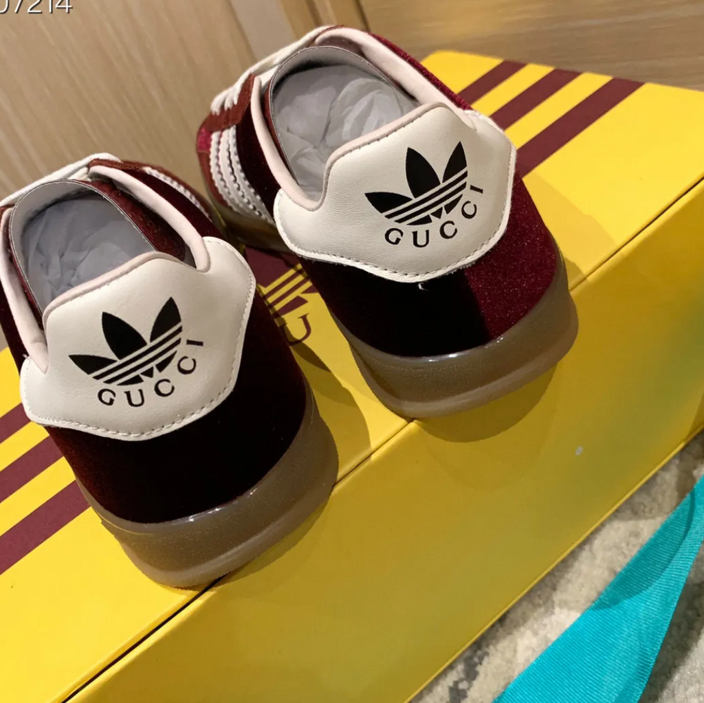 GG x AD Gazelle ‘Burgundy Velvet’ Shoes Sneakers