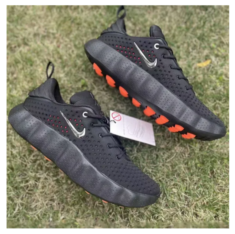 NK Mind 002 Black Hyper Crimson Shoes Sneakers