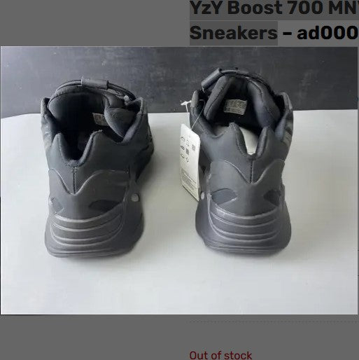 Yeezy Boost 700 MNVN Triple Black Shoes Sneakers