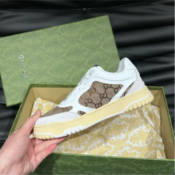 GG Re-Web Sneaker ‘GG Canvas – White Beige’ Shoes Sneakers