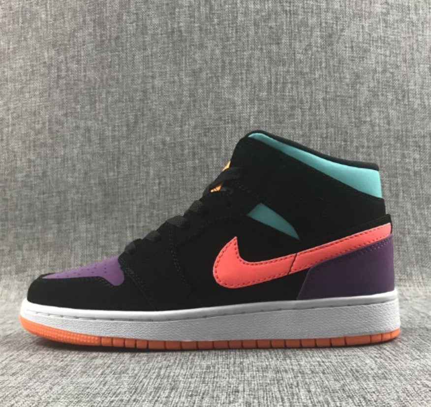 Air Jordan 1 Mid Multi-Color Shoes Sneakers