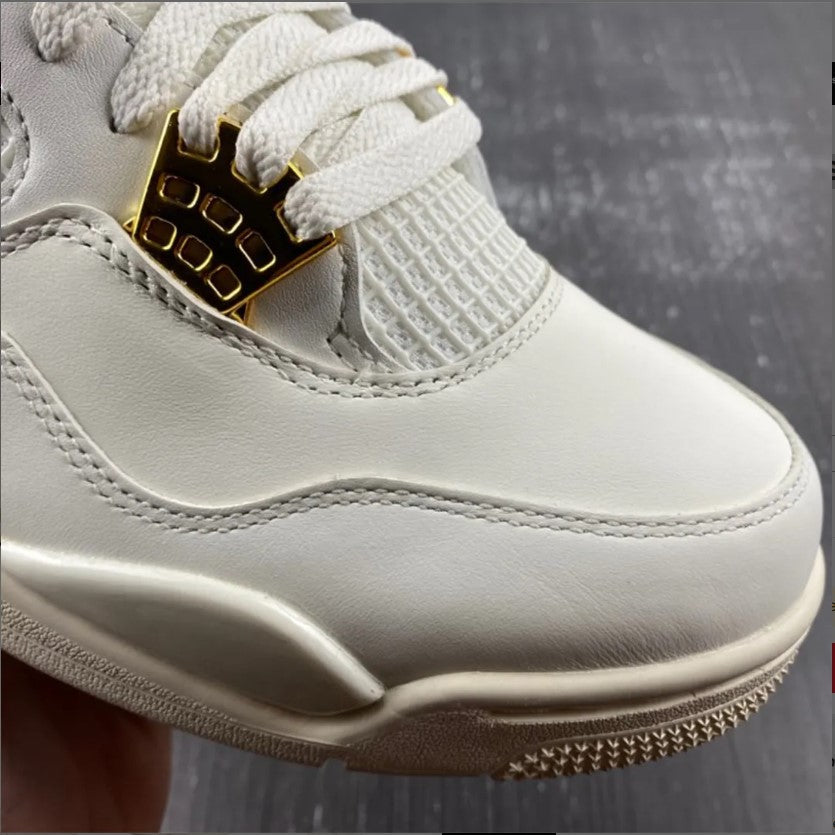 Air Jordan 4 Sail Metallic Gold Shoes Sneakers