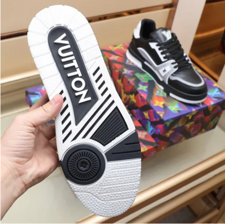 LV Trainer 54 Negro Gris Blanco Shoes Sneakers