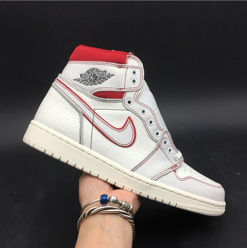 Air Jordan 1 Retro High Phantom Gym Red Shoes Sneakers