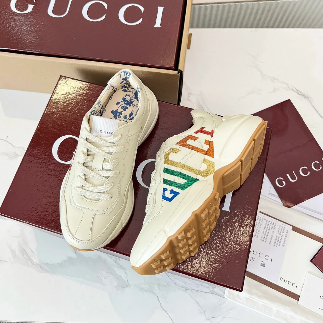 GG Rhyton Monogram ‘Glitter’ Shoes Sneakers
